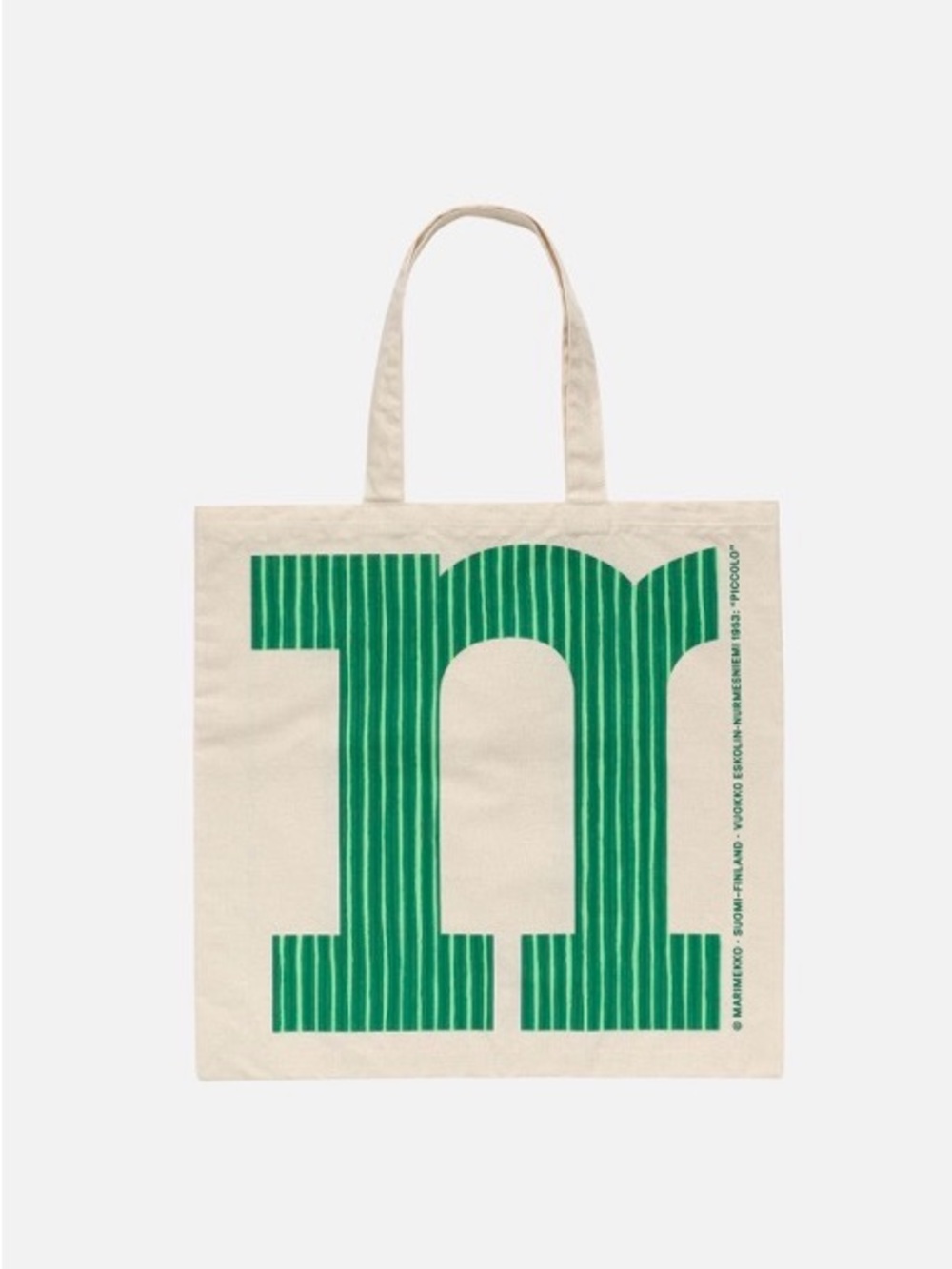 MARIMEKKO green logo bag